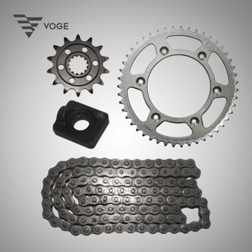 Motorcycle Set Chain Large and Small Flying Countershaft Driving Sprocket Apply for Loncin Voge Lx300gy