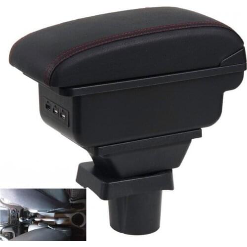 For kia picanto armrest box central Store content Storage box armrest box with cup holder USB interface