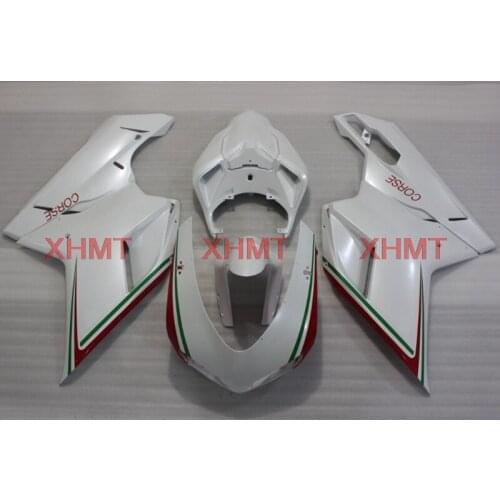For DUCATI 1098 2007 - 2011 Fairing for DUCATI 1098 2011 Motorcycle Fairing 1198 2011 matte White Plastic Fairings