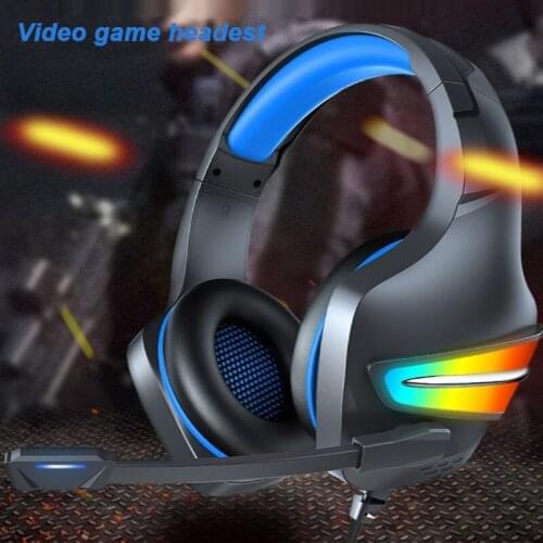 Gaming Headset 7.1 Surround Sound Wired Headset Gamer PC For PS4 With RGB Light Noise Cancelling Mic Gaming Headphone