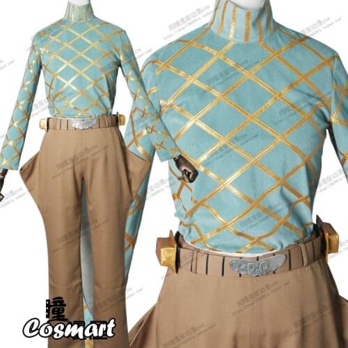 Anime JOJOS BIZARRE ADVENTURE Diego Brando Uniform Cosplay Costume With Tail Halloween Suit For Women Men Outfit New
