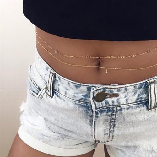 NEW Women Multipurpose Waist Chain Fashion Beads Adjustable Belly Chain Body Chain Beach Bikini Chain Necklace Sexy Body Jewelry