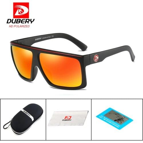 DUBERY Brand Design Polarized Sunglasses Men Driving Shades Male Sun Glasses For Men Summer Mirror Colorful Fishing Oculos UV400