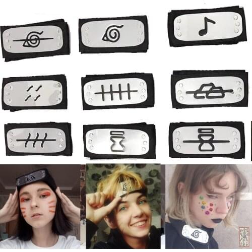 Hot Naruto Cosplay Mask Set Headband Anime Accessories Hatake Kakashi Weapon Kunai Home Toys Props Itachi Akatsuki Madara Fans