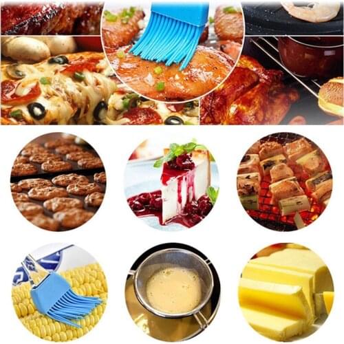 Newest Detachable Silicone Brush Baking Bakeware Bread Cook Brushes Pastry Oil Non-stick BBQ Basting Brushes Best Kitchen Gadget