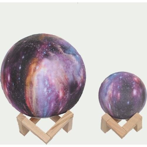 New Arrival 3D Print Star Moon Lamp Colorful Change Touch Home Decor Creative Gift Usb Led Night Light Galaxy Lamp