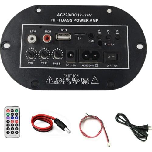 New 30W Power Amplifier Board Audio Power Amplifier USB Dac FM Radio TF Player Subwoofer Digital Amplifier Built-in Bluetooth