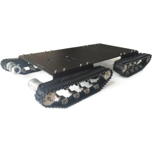 NEW TS500 smart 4WD Obstacle Surmounting Shock Absorber Tank Car Chassis plastic crawler with Big Load for DIY graduation design