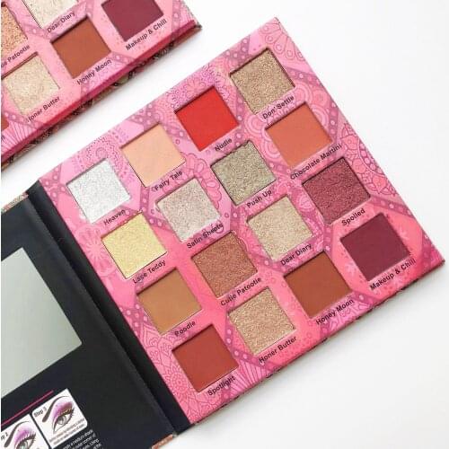 16 Colors Oil Painting Eyeshadow Palette Glitter Shimmer Eye Shadow Powder Matte Glitter Eyeshadow Palette Cosmetic Makeup