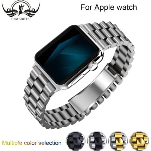For apple watch All Versions 38mm 42mm classic Stainless Steel Watchband iWatch Apple watch4 band 40mm 44mm Strap Band Loop Belt