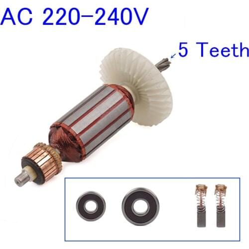 5 Teeth Armature Rotor Replace for Makita HR2440 HR2440F HR2450 HR2451 HR2450F HR2450FT HR2453 HR2450A HR2450T HR2455 tools part