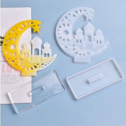 Crystal Crafts Epoxy Resin Mold Castle Ghost Desktop Decorations Silicone Mould