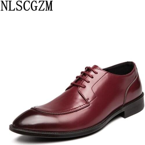 Italian Men Dress Shoes Leather Wedding Dress Oxford Shoes for Men Office 2021 Leather Shoes Men Formal Business Suit Zapatillas