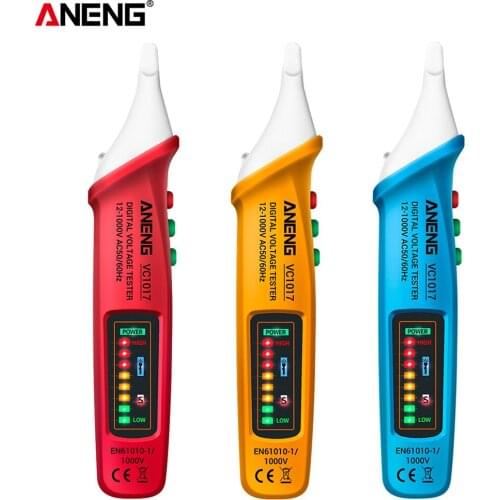 VC1017 Non-contact Pen Style LED Lights Electric Tools Sensor Tester Alarm Digital Intelligent AC Power Outlet Voltage Meter