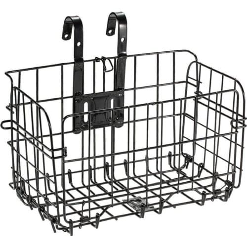 Bike Basket Detachable Foldable Metal Basket Front Bicycle Baskets Lift-off Crate Basket For Most Bikes Cycling Baskets