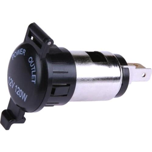 12V Waterproof Car Auto Motorcycle Cigarette Lighter Power Plug Socket For Motorcycles Boats Mowers Tractors Cars