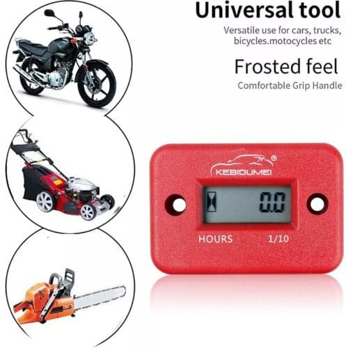 Waterproof Motorcycle Timer Panel Hour Meter Machine Hours ATV LCD Digital Hour Counter Lawn mower Motorcycle Generator Bike