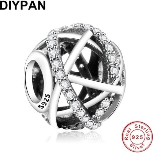 Openwork Galaxy Charm Bead Fit Pandora Original Bracelet Charm 925 Sterling Silver Charm Pendant Women Jewelry Berloque