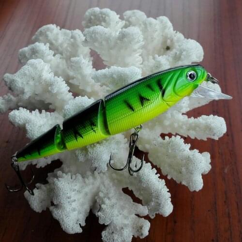 110mm/14.7g Minnow Artificial Bait 3D Eyes Plastic Wobblers Tackle Pesca