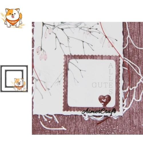 2PCS Love Frame Metal Cutting Dies Scrapbooking Stencil For DIY Paper Card Decorative Embossing Die Cut Craft Dies New 2019