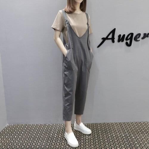 2020 Sets T-shirt + Jumpsuit Maternity Clothes For Pregnant Women Loose Pregnancy Pants Short sleeve Pregnant Clothing Trousers