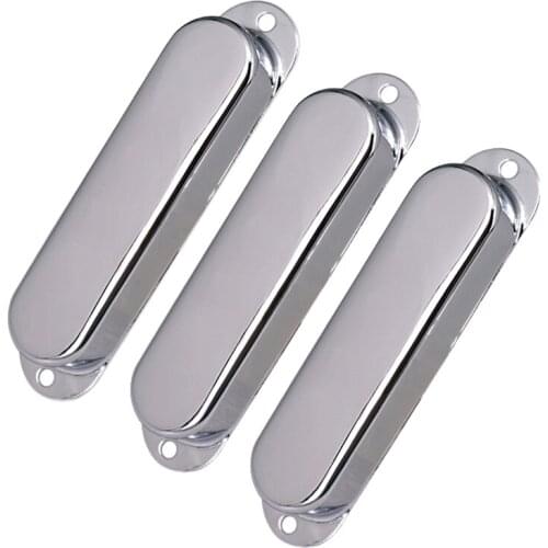 3Pcs Chrome Metal Sealed ST Strat Guitar Pickup Covers 3 Closed Single Coil Pickup Cover for Stratocaster