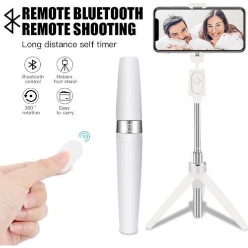 3 In 1 Bluetooth Selfie Stick Wireless Remote Control Foldable Tripod Live Photo Holder Tripod Camera Self-Timer Artifact Rod