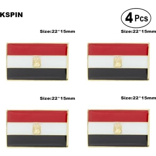 Egypt Flag Pin Lapel Pin Badge Brooch Icons 4pcs