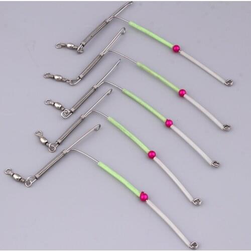 5pcs Sturdy Anti Booms Bent Booms With Swivel Tube Sea Coarse Fishing