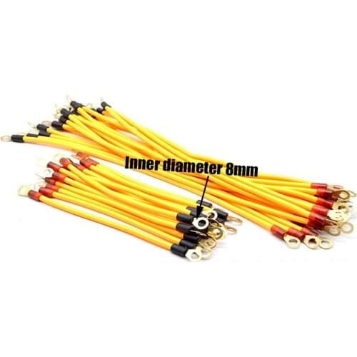 Battery Connect Cable 20cm 40cm Electric Car Battery Cable 8 / 10 SquareThick Pure Copper High Temperature Resistant Thick Wire