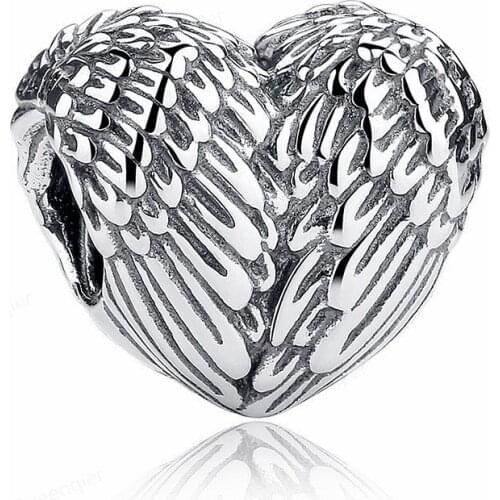925 Sterling Silver Heart European Charms Bead Fit Original Chamrs Bracelets DIY Pendant Charm Beads Girl Women Jewelry Making