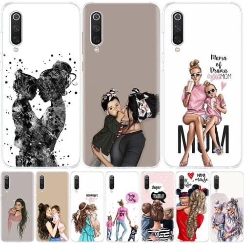 Baby Mom Girls Phone Case for Xiaomi Redmi Note 9S 8T 8 7 8A 7 7A 6A 4X S2 MI 10 9 8 CC9 Lite F1 Pro Fashion Cover Capa