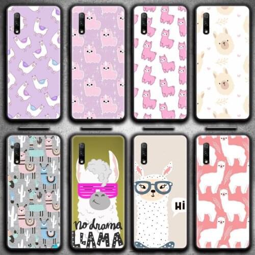 Llama Alpaca pattern Phone Case For Huawei Nova 6se 7 7pro 7se honor 7A 8A 7C 9C Play