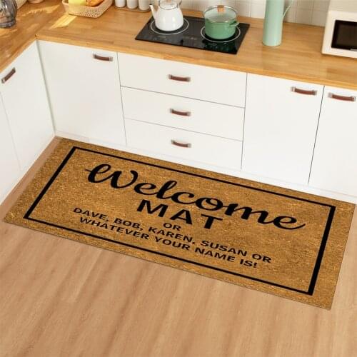 Welcome Entrance Door mat Carpet Vintage Bath Mat Floor Mat Printed Carpet Doormat Hallway Geometric Bath Mat