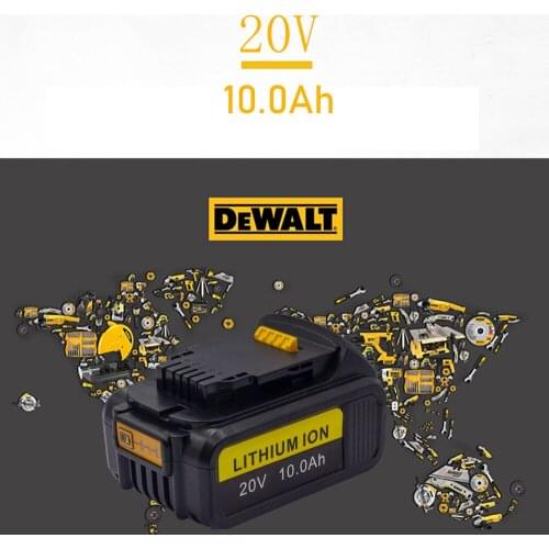 For DEWALT 18V 20V 10.0AH DCD780 DCB200 Electric Drill Wrench Electric Hammer Drill Lawn Mower Battery Charger Combination Kit