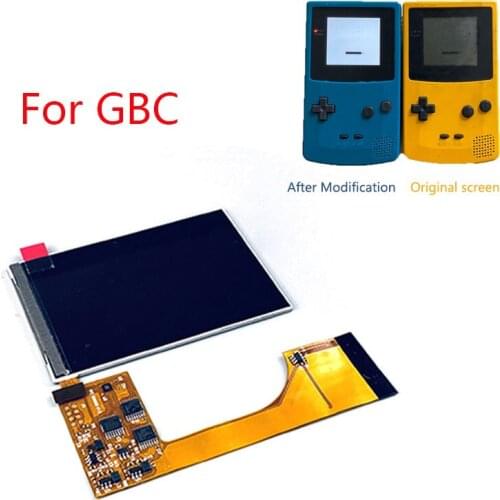 IPS High Light Backlight LCD Screen for Nintend GBC Game Console IPS Modification Screen Kit for GBC Brightness Adjustable