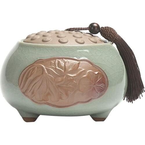 Ceramic Funeral Pet Urn for Memorials - Small - Holds Up to 30 Cubic Inches of Ashes - Pet Cremation Urn for Ashes