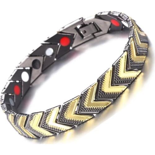 Magnetic Health Bracelet Physical Therapy Energy Armband Power Bracelet Negative Ion Health Element Copper Bracelet 2021 Persona