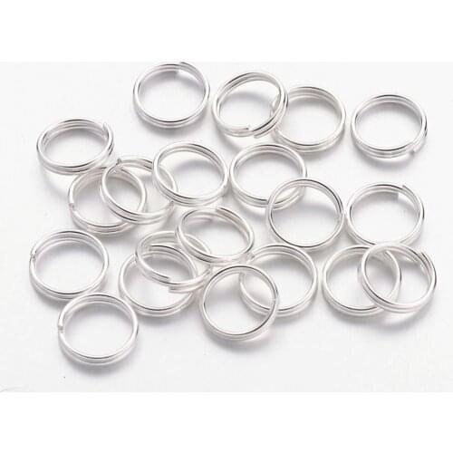 4/5/6/7/8/10x0.7mm Double Loops Iron Metal Jump Rings Split Rings for Jewelry Making DIY Accessories Component