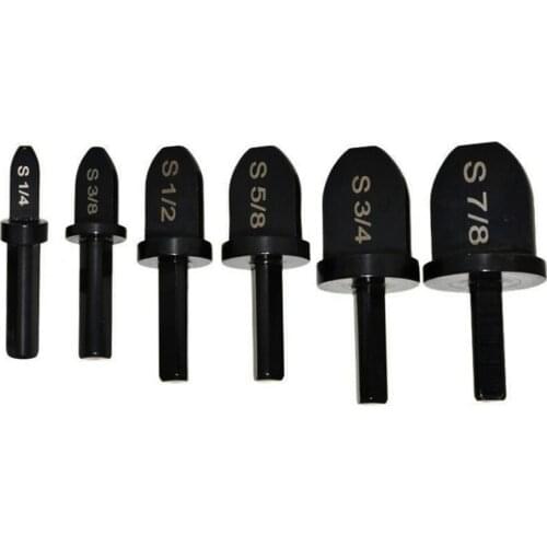 6pcs Tube Pipes Expander Swaging Tools Air Conditioner 7/8 3/4 5/8 1/2 3/8 1/4 Inch Copper Pipes Expand Imperial Tool Set