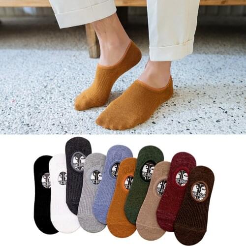 10 Pairs/Classic Solid Color Mens Socks Cotton Casual Ankle Socks Invisible Male Boat Socks Low Cut Spring/Summer Short Socks