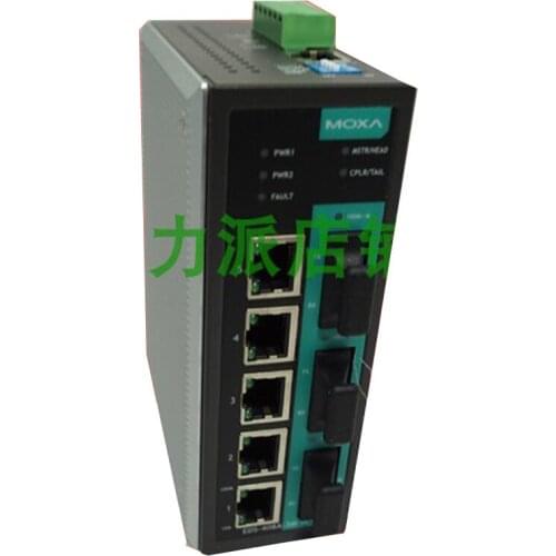 New Original Spot Photo For MOXA EDS-309-3M-ST-T Wide Temperature 3 Multi-mode Ethernet Switches