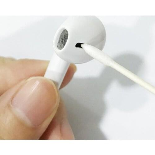 Dropshipping 25Pcs/Pack Disposable Double-Head Cotton Swabs Buds Cleaning Tool for AirPods Disposable Double-Head Cotton Swabs