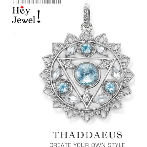 Pendant THROAT CHAKRA Blue,2019 Brand New Fashion Jewelry Europe Style Bijoux Necklace Accessories Gift For Woman Girls