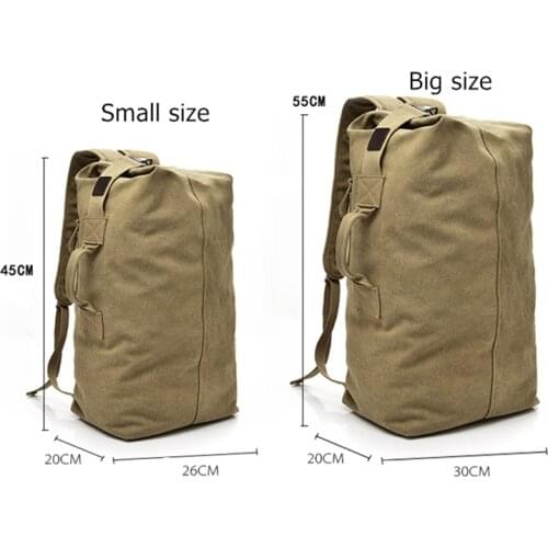 Large Capacity Rucksack Man Travel Bag Mountaineering Backpack Male Luggage Canvas Bucket Shoulder Bags for Boys Men Backpacks