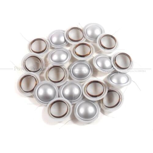 20pcs /lot 25.4mm 1inch 1'' Silver color Silk Replacement Diaphragm Horn 4Ohm or 8 Ohm (Lead wire Both size )
