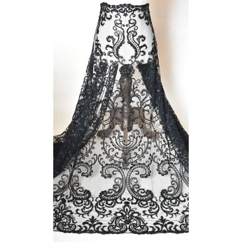 Bridal dresses lace embroidery heavy beaded lace diy lace