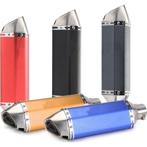 For Honda Kawasaki Z1000 Z400 Nmax125 51mm Universal Motorcycle Left And Right Exhaust Pipe Muffler Motor Escape Moto