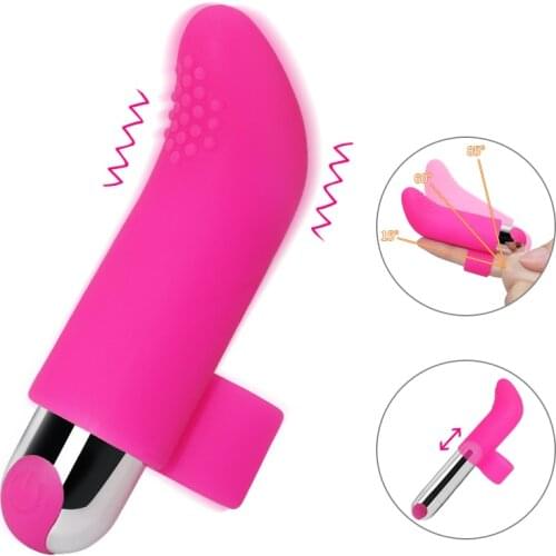 G Spot Vibartors Clitoris Stimulator Finger Vibration Sex Shop Erotic Adult Product Lesbian Sex Toys for Woman