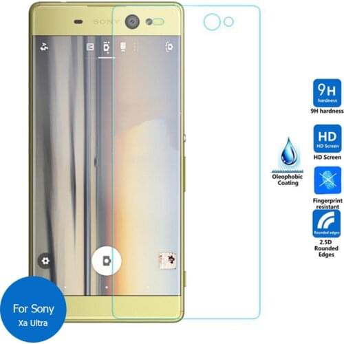 Tempered Glass Screen Protector Film for Sony Xperia Xa Ultra F3211 F3212 F3213 F3215 6.0" Real 9H 2.5D 0.26mm Guard Protection